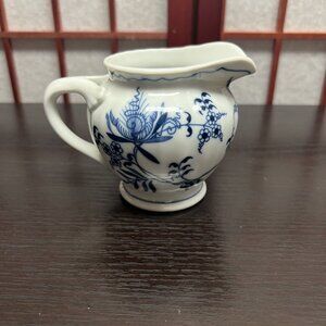Vintage Blue Danube Blue Onion Creamer Japan, 3-1/2" H